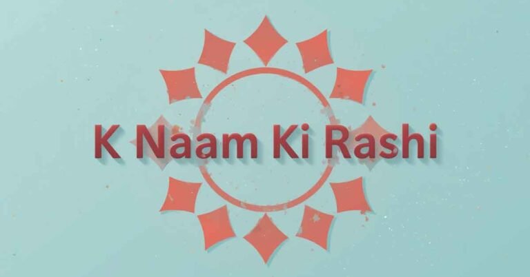 K Naam Ki Rashi